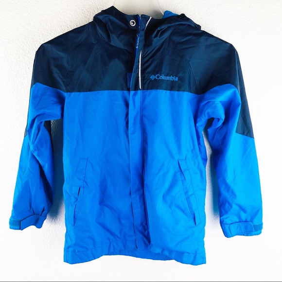 Boys Columbia Light Blue Rain Jacket XS! - Picture 7 of 8